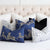 Scalamandre Zebras Petite Denim Blue Designer Animal Print Throw Pillow Cover with Coordinating Throw Pillows