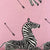 Zebras Petite Peony / 4x4 inch Fabric Swatch