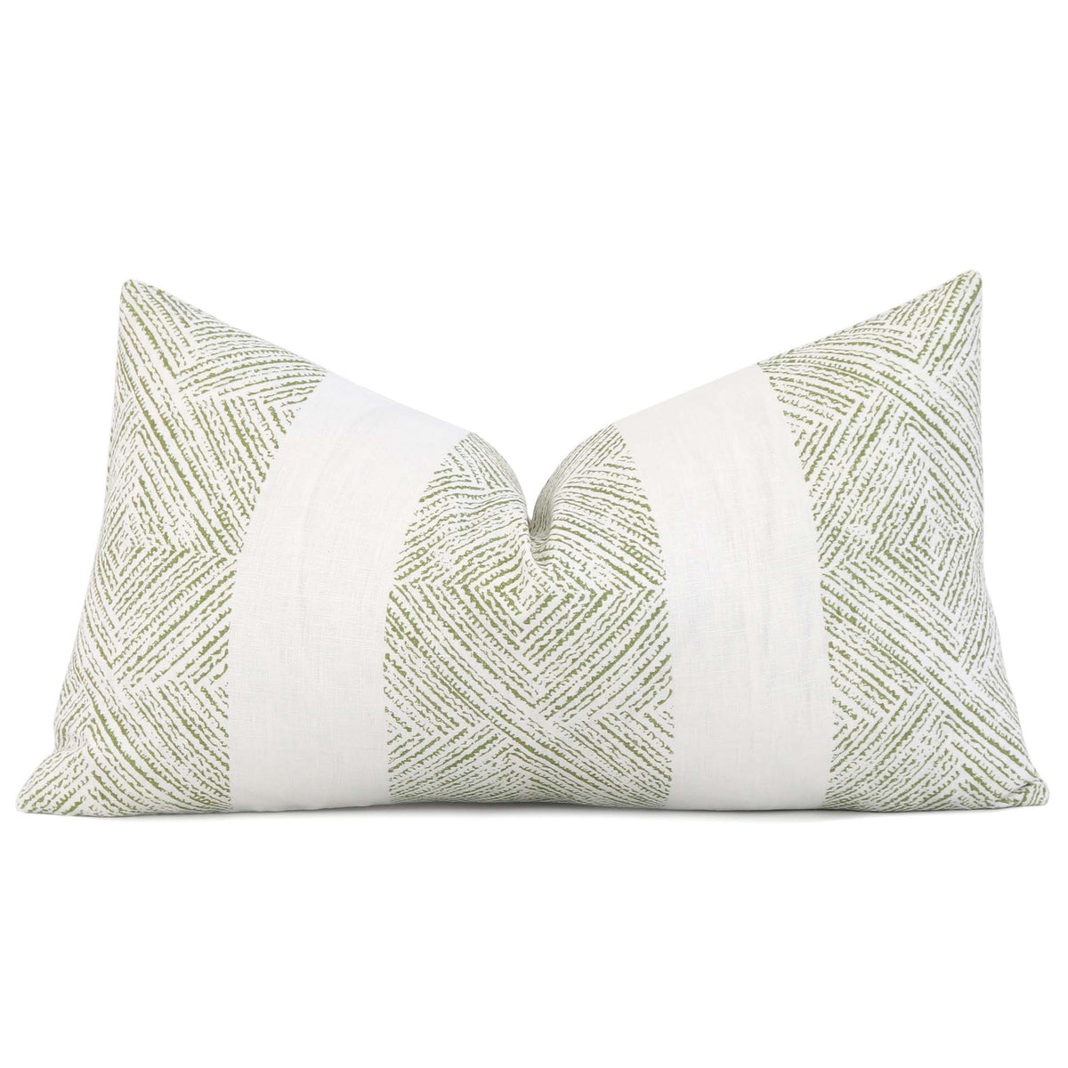 Thibaut Clipperton Stripe Green Designer Throw Lumbar Pillow Cover