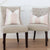 Thibaut Clipperton Stripe Blush Pink Designer Luxury Throw Pillow Cover on Dining Chairs in Home Decor